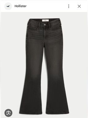 Hollister Black High-Rise Flare Jeans